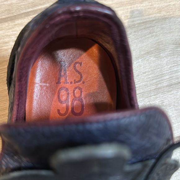 Super cool A.S.98 shoes size 37 u.s. 6.5 blue textured shoes and rivets A.S. 98 - Picture 7 of 9